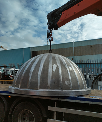 bespoke metal dome for building