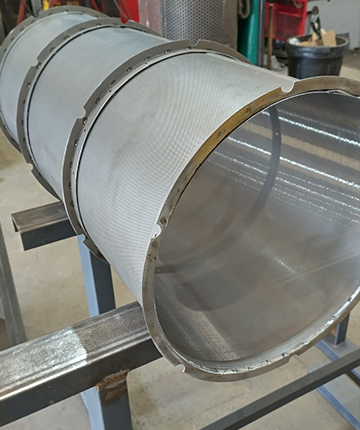 cylinder recycling screen